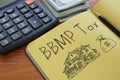 bbmp tax is shown on the business photo using the text Royalty Free Stock Photo