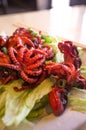BBQ Baby Octopus Royalty Free Stock Photo