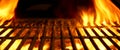 BBQ or Barbecue or Barbeque or Bar-B-Q Charcoal Fire Grill Royalty Free Stock Photo