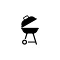 BBQ. Barbecue Flat Vector Icon