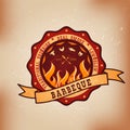 BBQ barbecue logo emblem design