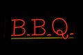 BBQ Barbecue Neon Sign Royalty Free Stock Photo