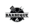 BBQ barbecue vector icon emblem logo design