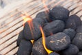 BBQ Briquettes Royalty Free Stock Photo