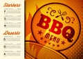 BBQ brochure menu design