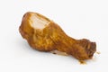 BBQ chicken drumsick with bite taken Royalty Free Stock Photo