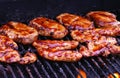 BBQ Chicken on Grill Royalty Free Stock Photo