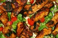 BBQ chicken salad Royalty Free Stock Photo