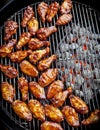 BBQ chicken wings Royalty Free Stock Photo