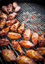 BBQ chicken wings Royalty Free Stock Photo