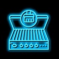 bbq cleaning neon glow icon illustration Royalty Free Stock Photo