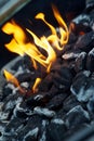 BBQ Coals on Fire