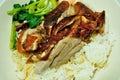 BBQ duck over steamed rice