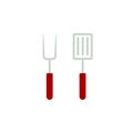 BBQ fork and spatula icon