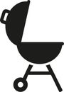 BBQ grill icon Royalty Free Stock Photo