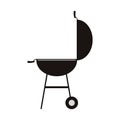 Bbq grill icon Royalty Free Stock Photo