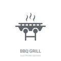 BBQ grill icon. Trendy BBQ grill logo concept on white background from Electronic Devices collection Royalty Free Stock Photo