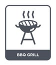 bbq grill icon in trendy design style. bbq grill icon isolated on white background. bbq grill vector icon simple and modern flat Royalty Free Stock Photo