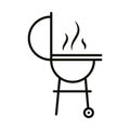 bbq grill icon Royalty Free Stock Photo