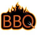 BBQ Grill. ÃÂ¡ooking meat on fire.