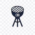 BBQ grill transparent icon. BBQ grill symbol design from Electronic devices collection. Simple element vector illustration. Can b Royalty Free Stock Photo