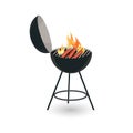 BBQ icon isolated