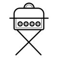 BBQ Icon vector Royalty Free Stock Photo