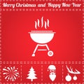 Bbq Icon Vector Royalty Free Stock Photo