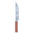 Bbq knife icon cartoon vector. Steak roast