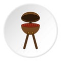 BBQ party grill icon circle