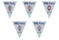 BBQ Party on Triangle Bunting Flags