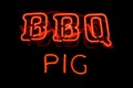 BBQ Pig neon sign