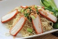 BBQ Pork with Egg Noodle