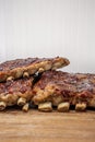 BBQ pork ribs,slab Royalty Free Stock Photo