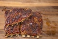 BBQ pork ribs,slab Royalty Free Stock Photo