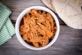 Bbq pulled pork bowl Royalty Free Stock Photo