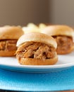 Bbq pulled pork sandwiches Royalty Free Stock Photo