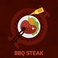 Bbq Steak Poster