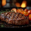 BBQ veal steak, succulent meat, grilled perfection, barbecue delight