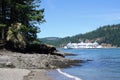 BC Ferries Coastal Celebration in Active Pass Royalty Free Stock Photo