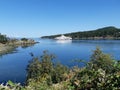 BC Ferries sailing through the Active Pass Royalty Free Stock Photo