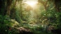 10000 BC tropical forest background