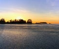 Chesterman Beach Sunset, Tofino, Vancouver Island, British Columbia Royalty Free Stock Photo