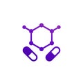 bcaa, amino acids icon on white