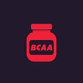 Bcaa, amino vector icon