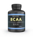BCAA Container. Branched-Chain Amino Acids set. Sport Nutrition with BCAA.