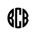 BCB letter logo design on black background. BCB creative initials letter logo concept. BCB letter design