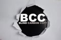 BCC - blind carbon copy Text written in torn paper Royalty Free Stock Photo