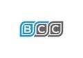 BCC letter logo combination design vector template. Group Letter logo BCC Royalty Free Stock Photo