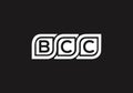 BCC letter logo combination design vector template. Group Letter logo BCC Royalty Free Stock Photo